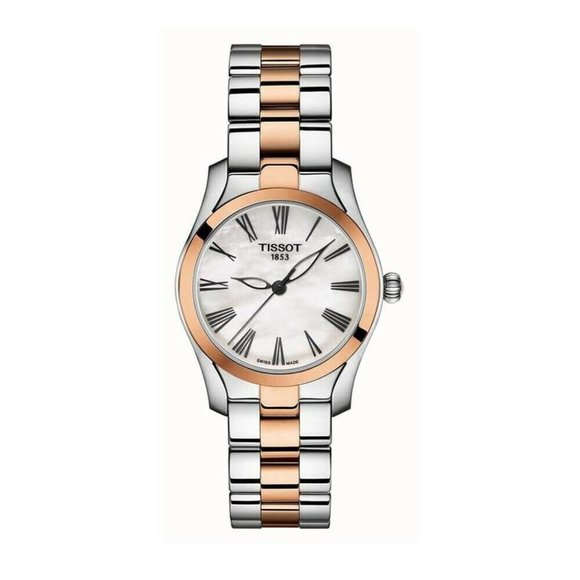 Tissot Wave Mother-of-Pearl Dial Rose Gold Women\'s Watch T1122102211301